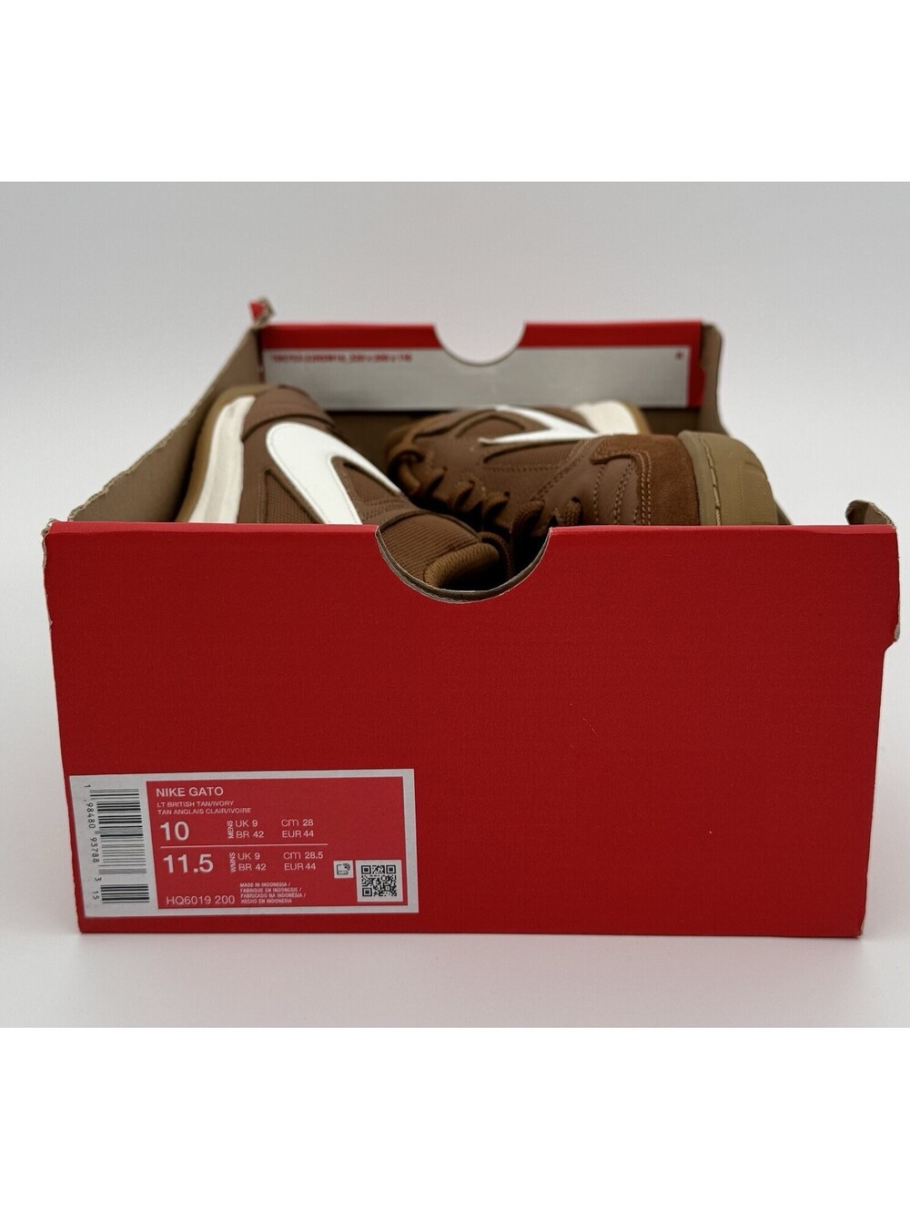 NEW Nike Gato Light British Tan Gum 2025 Leather Men's 10 Sneaker HQ6019-200 - Picture 7 of 7